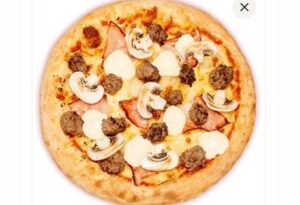 Salami Mushroom Pizza