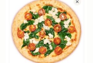 Blue Spinach Pizza - vegetarian