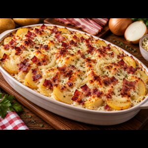 Auflauf Kartoffel Bacon