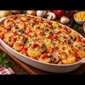 Auflauf Kartoffel Veggie