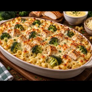 Auflauf Nudel Chicken Hollandaise