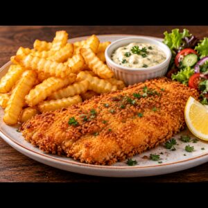 Paniertes Alaska-Seelachsfilet